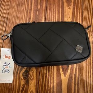 Lug Matte Luxe Convertible Hip Pouch - Coupe XL- Black
